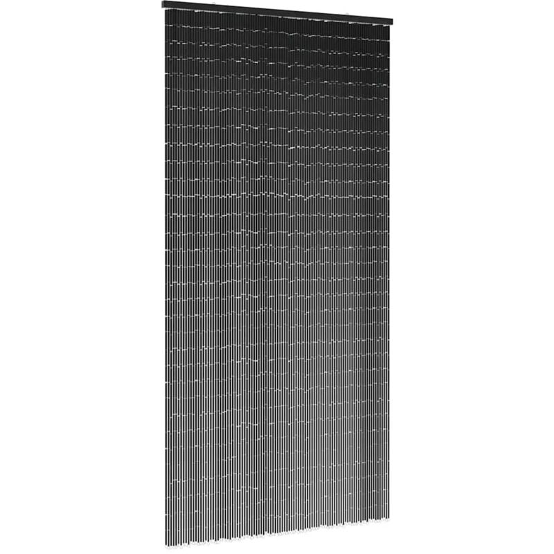 Rideau anti-insectes gris foncé 100x200 cm bambou - Vidaxl