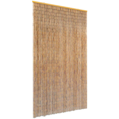vidaXL Rideau de porte contre insectes Bambou 120 x 220 cm