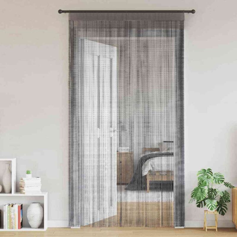 Rideaux à fils 2 pièces Anthracite 100x250 cm vidaXL