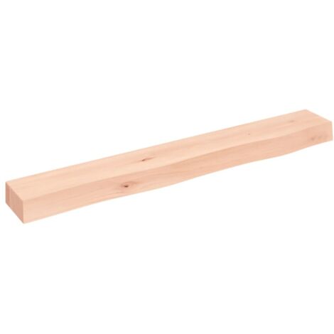 vidaXL Ripiano a Parete 80x10x6 cm Legno Massello Rovere Non Trattato