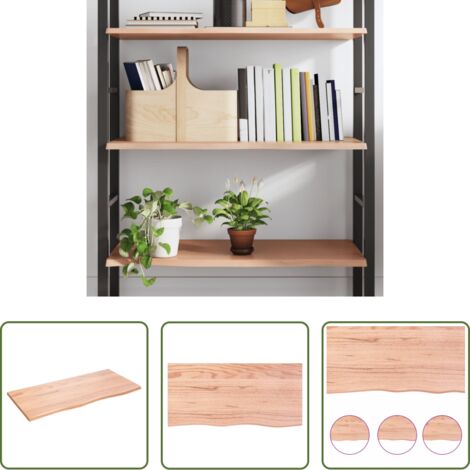 vidaXL Ripiano in rovere -  Ripiano Muro Marrone Chiaro 100x50x2cm Massello Rovere Trattato