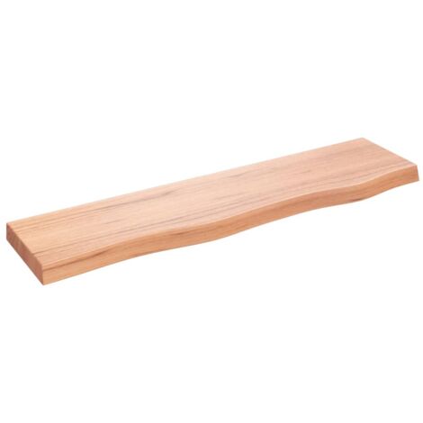 vidaXL Ripiano Muro Marrone Chiaro 80x20x4 cm Massello Rovere Trattato