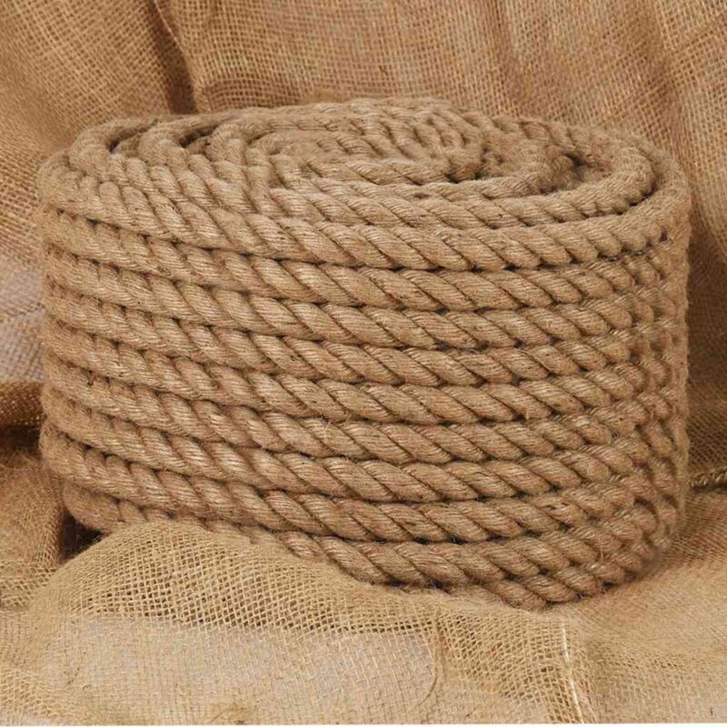 Rope 100% Jute 20 mm 100 m Vidaxl