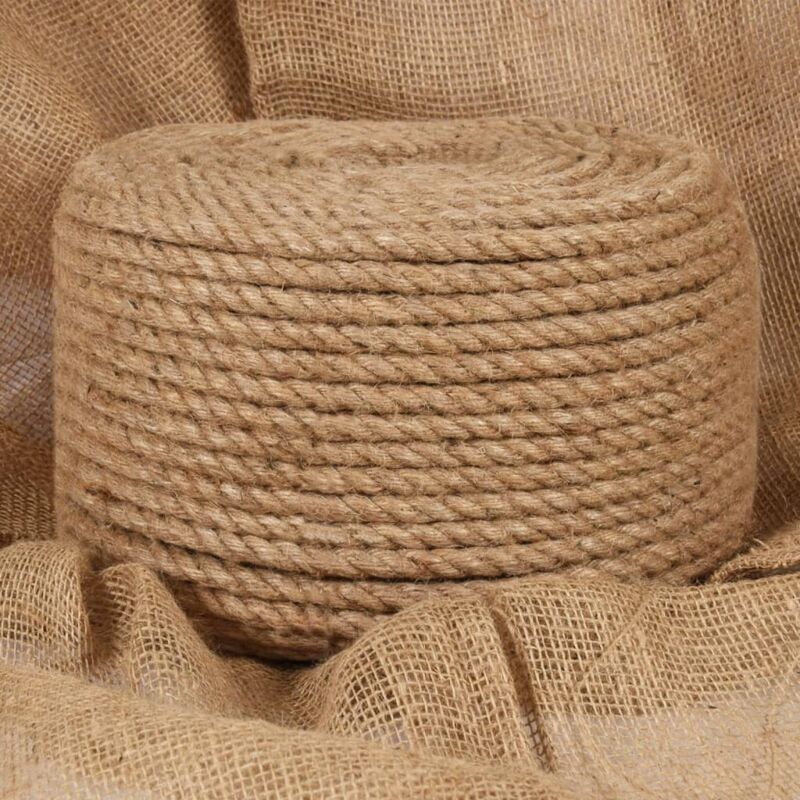 Jute Rope 50 M Long 10 Mm Thick Vidaxl