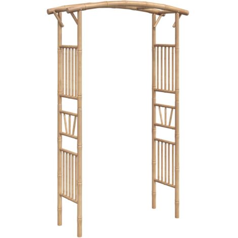 vidaXL Rosenbogen Bambus 118x40x187 cm