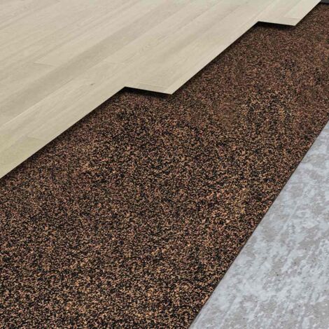 Vidaxl – Rouleau de liège en caoutchouc 100x200 cm 2 mm – Isolation phonique et thermique – Amortissement du son – Nettoyage facile