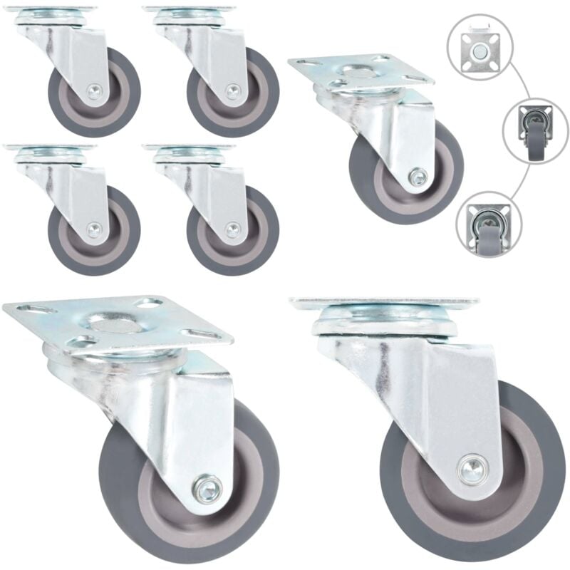 Vidaxl - Roulettes pivotantes 4 pcs 50 mm