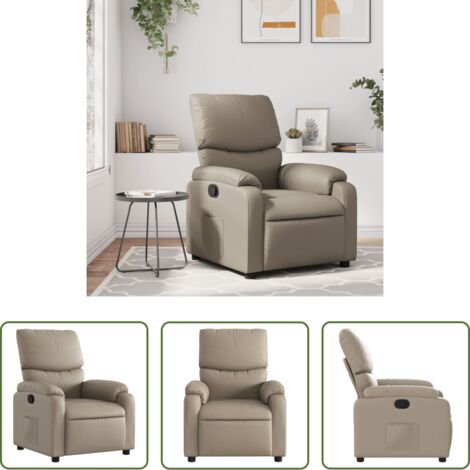 vidaXL Rückenlehne -  Relaxsessel Cappuccino-Braun Kunstleder