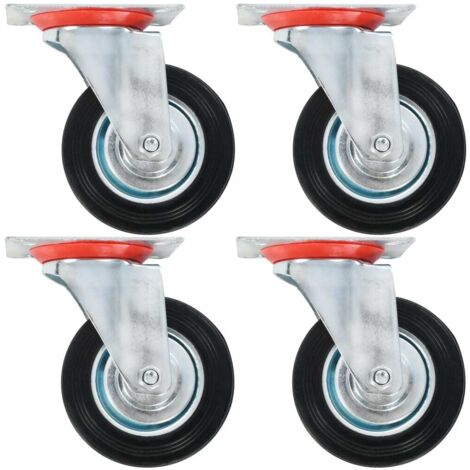 vidaXL Ruote Girevoli 12 pz 100 mm