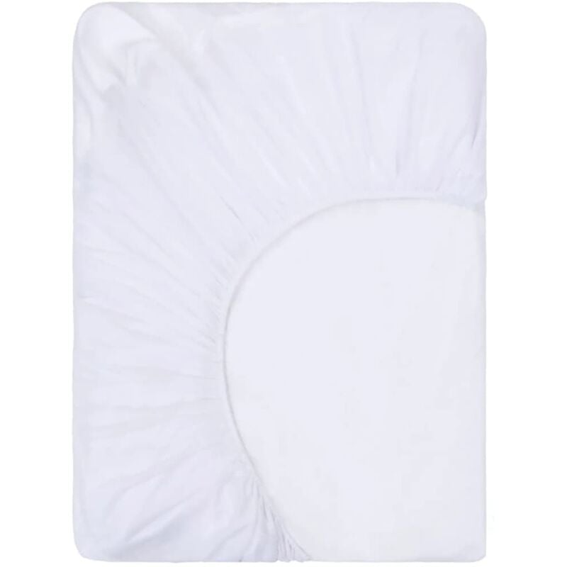 

Sábanas bajeras impermeables 2 uds algodón blanco 100x200 cm - Blanco - Vidaxl