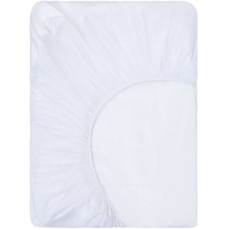 

Sábanas bajeras impermeables 2 uds algodón blanco 90x200 cm - Blanco - Vidaxl