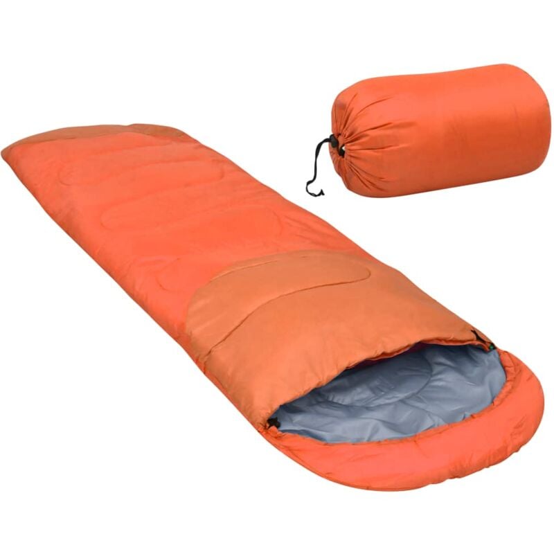 

vidaXL Saco de dormir ligero naranja 15℃ 850g - Naranja