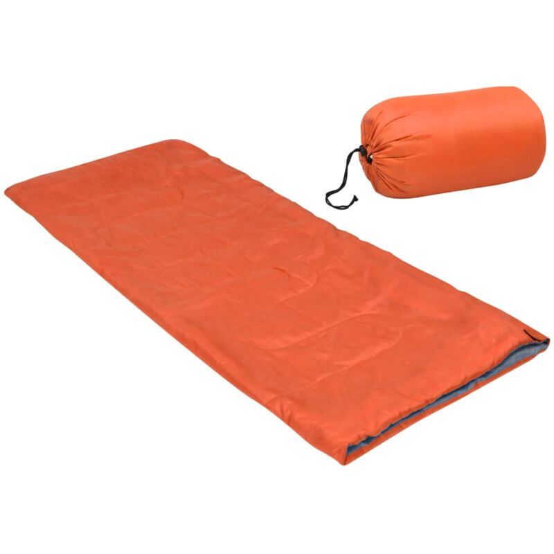 

vidaXL Saco de dormir ligero para niños con sobre naranja 670 g 15°C - Naranja