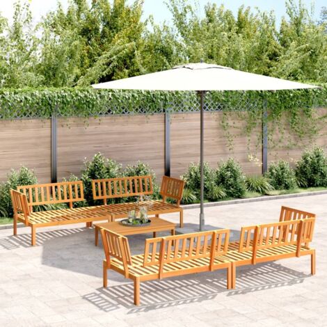 vidaXL Salon palette de jardin 5 pcs bois d'acacia massif