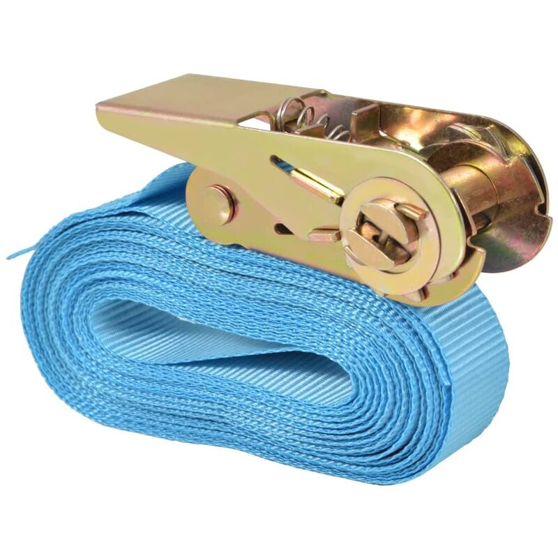 Lot de 4 sangles d'arrimage 0,8 tonne cliquet transport remorque extérieur