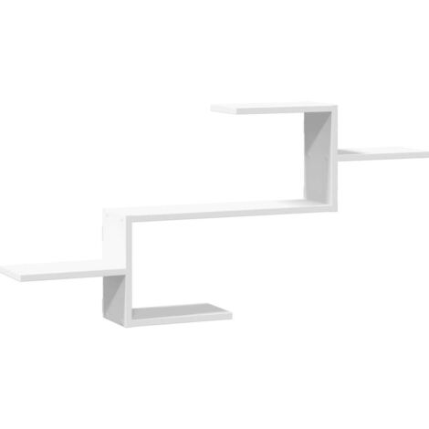 vidaXL Scaffale a Parete Bianco 104x15x49 cm in Legno Multistrato