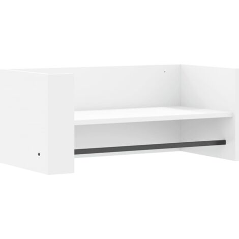 vidaXL Scaffale a Parete Bianco 70,5x35x30,5 cm in Legno Multistrato