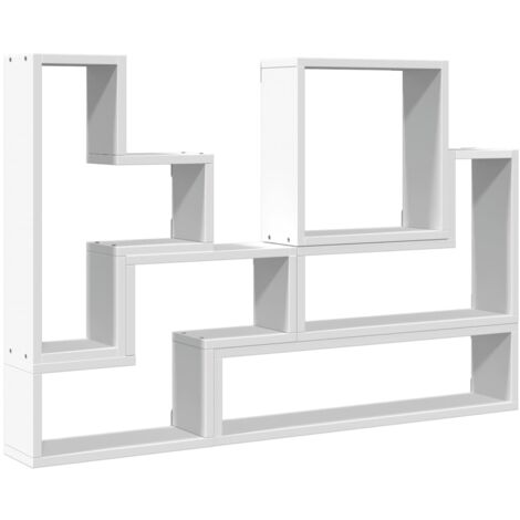 vidaXL Scaffale a Parete Bianco 90x12x64 cm in Legno Multistrato