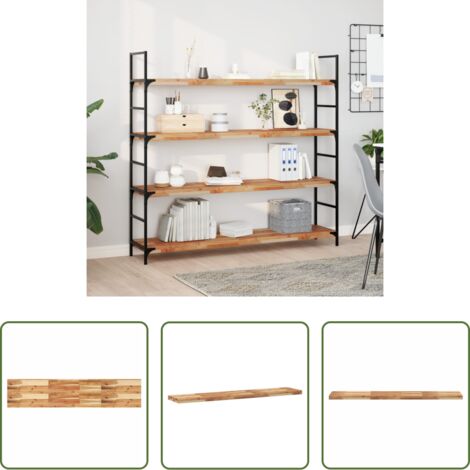 vidaXL Scaffale galleggiante -  Ripiano a Parete 160x30x4cm Legno Massello Acacia Rifinito Olio