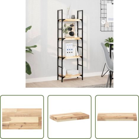 vidaXL Scaffale galleggiante -  Ripiano a Parete 60x20x4 cm Legno Massello Acacia Non Trattato