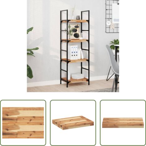 vidaXL Scaffale galleggiante -  Ripiano a Parete 60x30x4 cm Legno Massello Acacia Rifinito Olio
