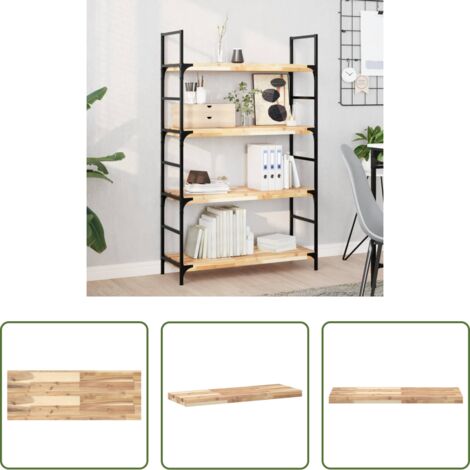 vidaXL Scaffale galleggiante -  Ripiano a Parete 80x30x4 cm Legno Massello Acacia Non Trattato
