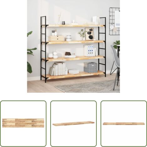 vidaXL Scaffale in acacia -  Ripiano a Parete 160x30x4 cm Legno Massello Acacia Non Trattato