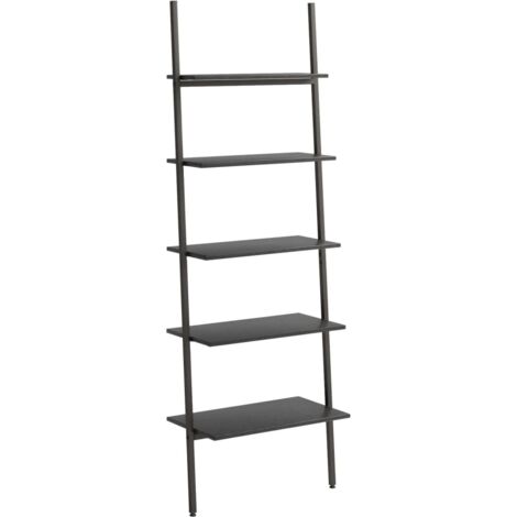 vidaXL Scaffale Pendente a 5 Livelli Nero 64x34x185,5 cm