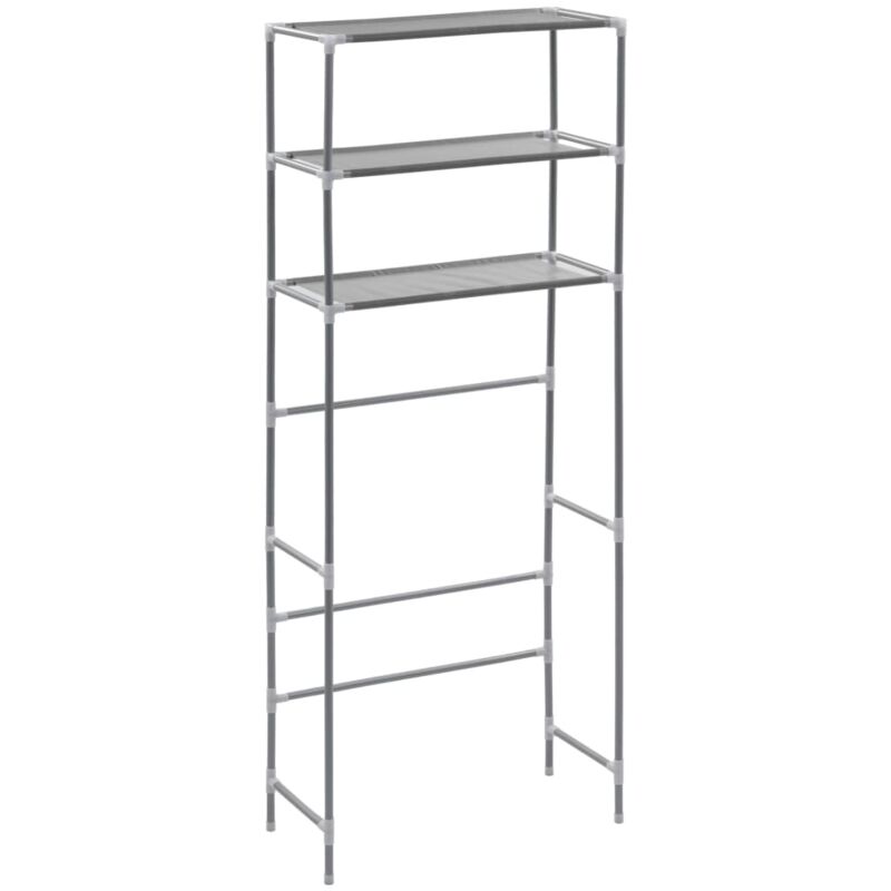 Mensola per lavanderia 160 x 53 cm scaffale per WC//lavanderia//lavatrice bagno a 3 ripiani