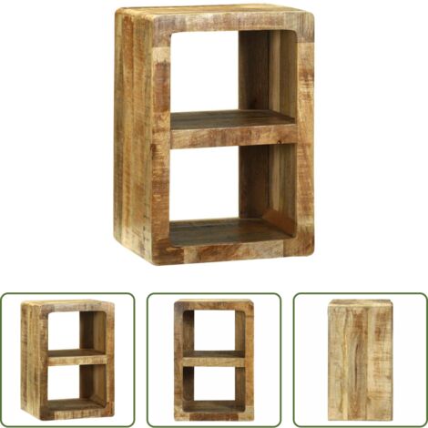 vidaXL Scaffale TV -  Mobile TV Marrone 36 x 30 x 54 cm Legno massello di mango
