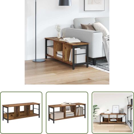 vidaXL Scaffali in legno -  Libreria Legno vecchio 102 x 32 x 40,5 cm Legno multistrato