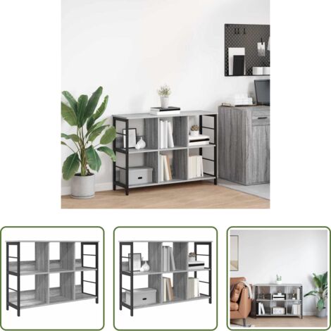 vidaXL Scaffali -  Libreria Grigio Sonoma 102 x 32 x 72,5 cm Legno multistrato