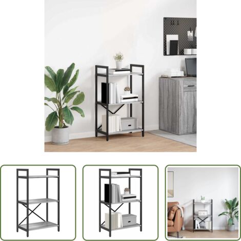 vidaXL Scaffali -  Libreria Grigio Sonoma 56 x 34 x 96 cm Legno multistrato