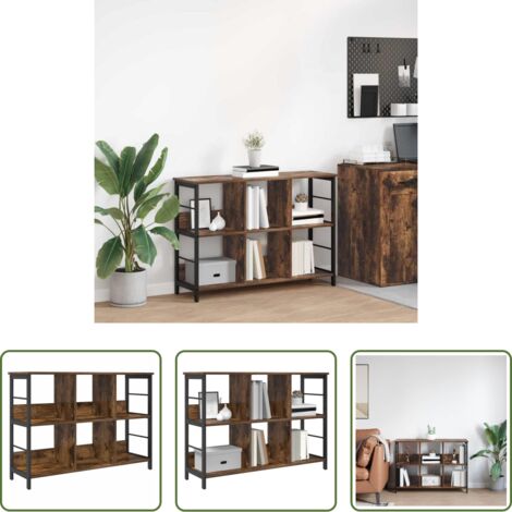 vidaXL Scaffali -  Libreria Rovere fumé 102 x 32 x 72,5 cm Legno multistrato