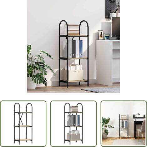 vidaXL Scaffali -  Libreria Rovere Sonoma 40 x 30 x 109 cm Legno multistrato