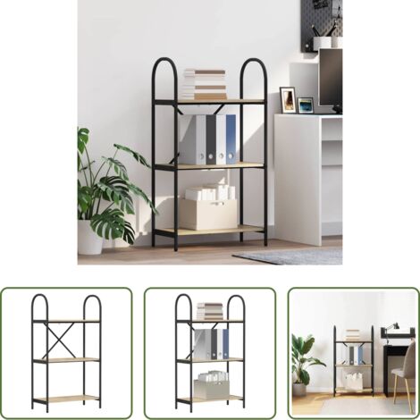 vidaXL Scaffali -  Libreria Rovere Sonoma 60 x 30 x 109 cm Legno multistrato