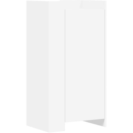 vidaXL Scarpiera Bianca 52x37,5x100 cm in Legno Multistrato