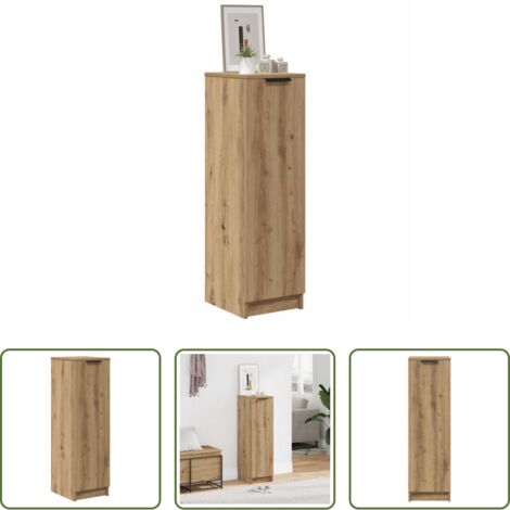 vidaXL Scarpiera con ante -  Scarpiera Rovere Artigianale 29,5x35x100,5 cm in Truciolato