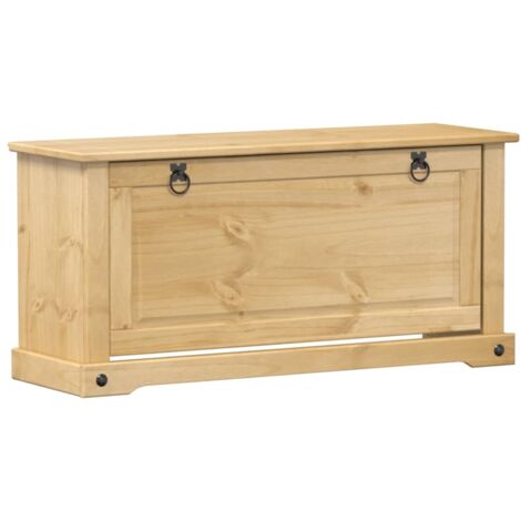 vidaXL Scarpiera Corona 99x32x47 cm in Legno Massello di Pino