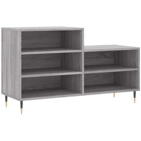 vidaXL Scarpiera Grigio Sonoma 102x36x60 cm in Legno Multistrato