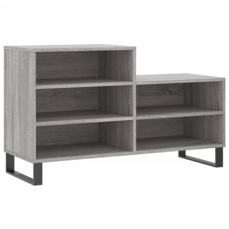 vidaXL Scarpiera Grigio Sonoma 102x36x60 cm in Legno Multistrato