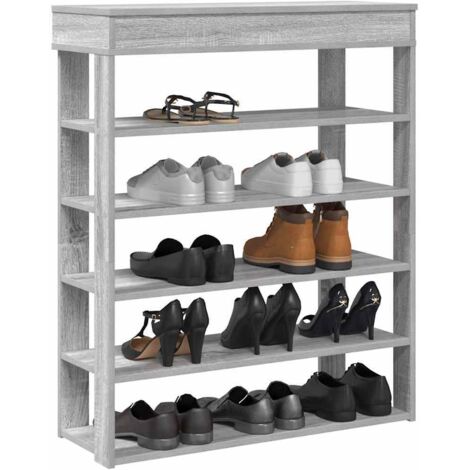 vidaXL Scarpiera Grigio Sonoma 80x30x98 cm in Legno Multistrato