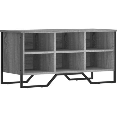 vidaXL Scarpiera Grigio Sonoma 90x38x45,5 cm in Truciolato