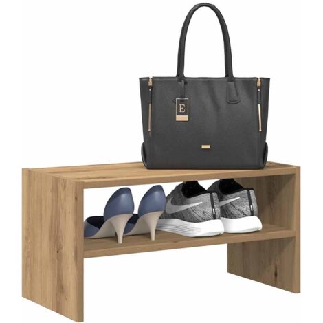 vidaXL Scarpiera Impilabile Rovere Artigianale 60x30x30,5 cm