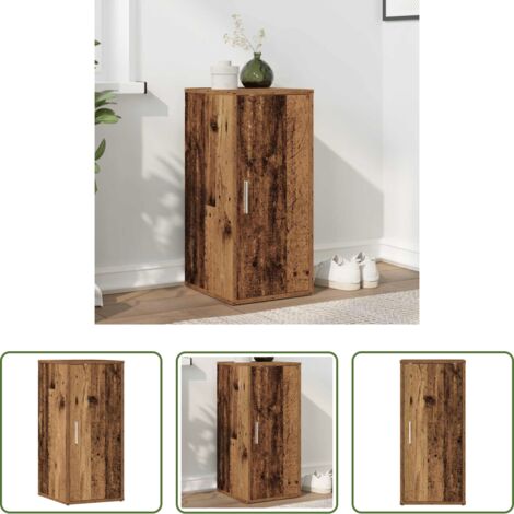 vidaXL Scarpiera multistrato -  Scarpiera Legno Antico 32x35x70 cm in Legno Multistrato