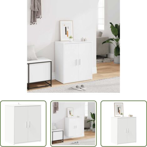 vidaXL Scarpiera per camera da letto -  Scarpiera Bianca 60x35x70 cm in Truciolato