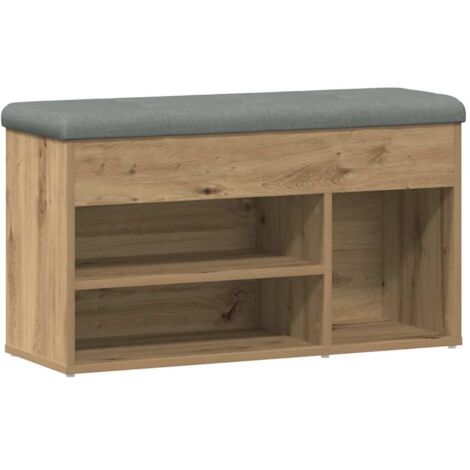 vidaXL Scarpiera Rovere Artigianale 82x32x45,5 cm in Legno Multistrato
