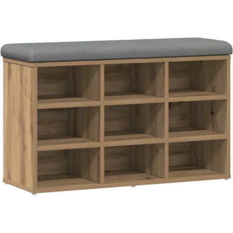 vidaXL Scarpiera Rovere Artigianale 82x32x50 cm in Legno Multistrato