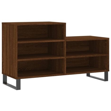 vidaXL Scarpiera Rovere Marrone 102x36x60 cm in Legno Multistrato