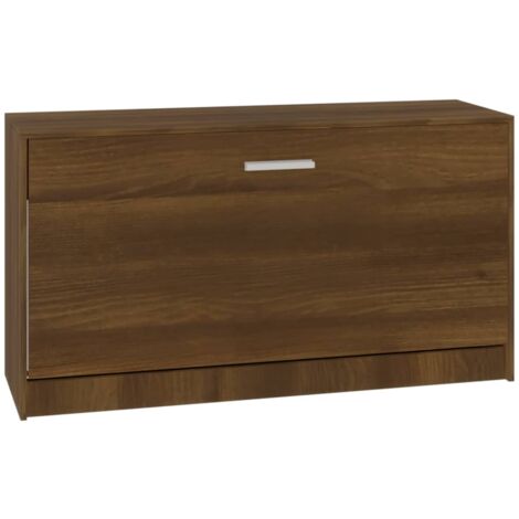 vidaXL Scarpiera Rovere Marrone 80x24x45 cm in Legno Multistrato